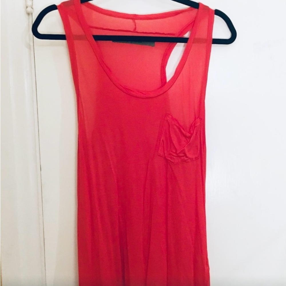 Enza Costa front Pocket Tank Top